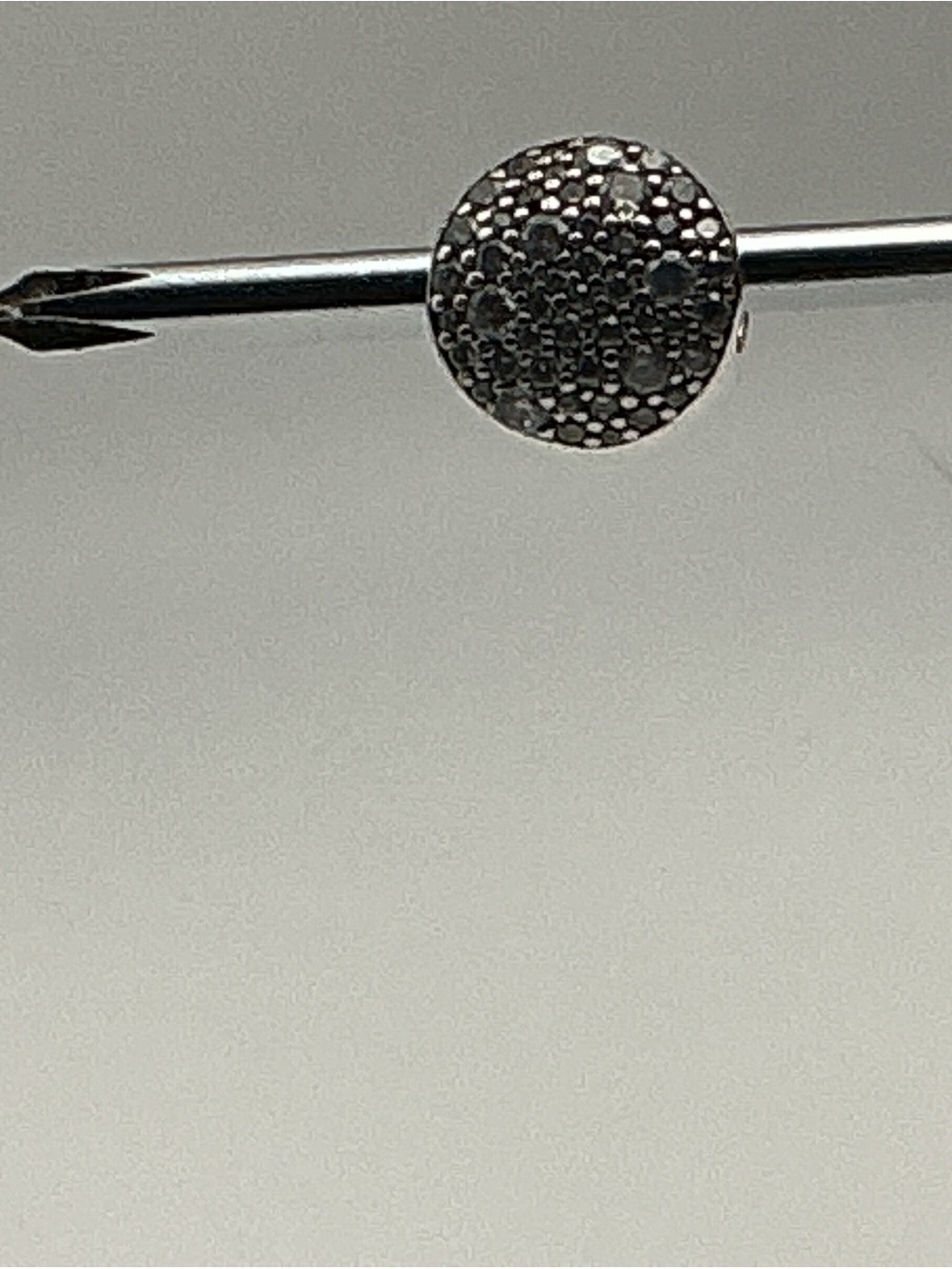 Pandora Clear Pavé Round Charm Sterling Silver ALE